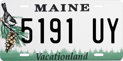 ME license plate 5191UY