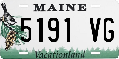 ME license plate 5191VG