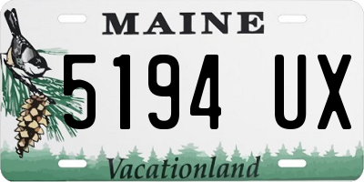 ME license plate 5194UX