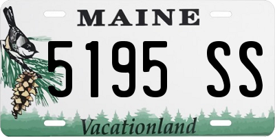 ME license plate 5195SS