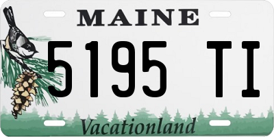 ME license plate 5195TI