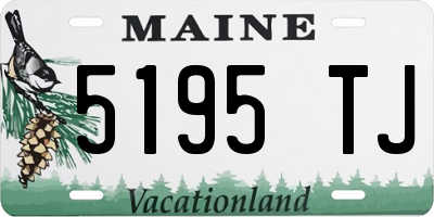 ME license plate 5195TJ