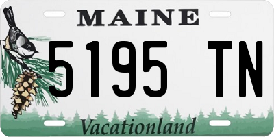 ME license plate 5195TN