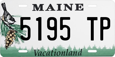 ME license plate 5195TP