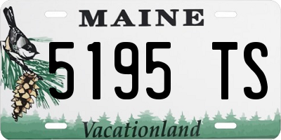 ME license plate 5195TS
