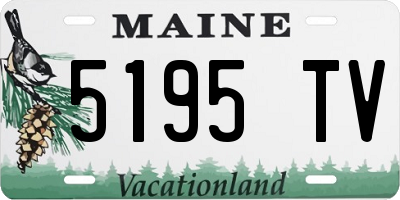 ME license plate 5195TV