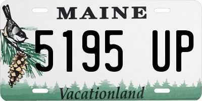 ME license plate 5195UP