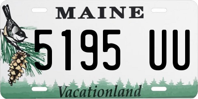 ME license plate 5195UU