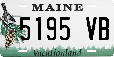 ME license plate 5195VB