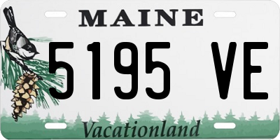 ME license plate 5195VE