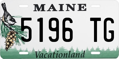 ME license plate 5196TG