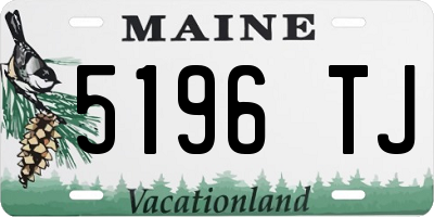 ME license plate 5196TJ