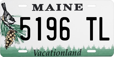 ME license plate 5196TL