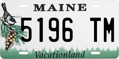 ME license plate 5196TM