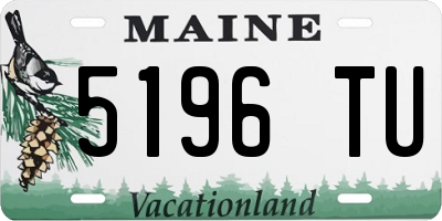 ME license plate 5196TU