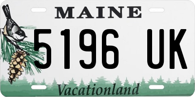 ME license plate 5196UK