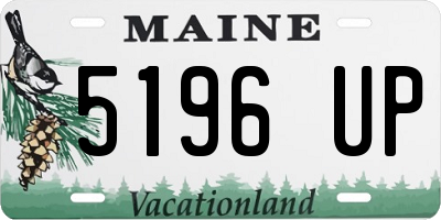 ME license plate 5196UP