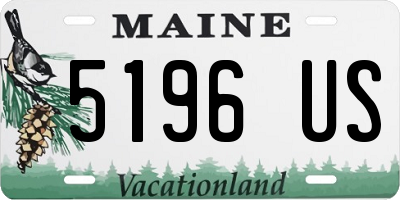 ME license plate 5196US