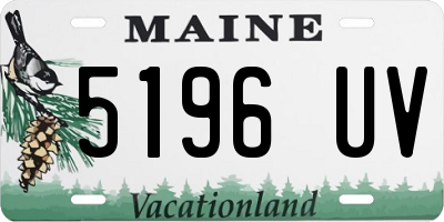ME license plate 5196UV