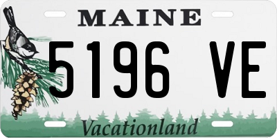 ME license plate 5196VE