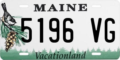 ME license plate 5196VG