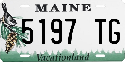 ME license plate 5197TG