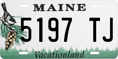 ME license plate 5197TJ