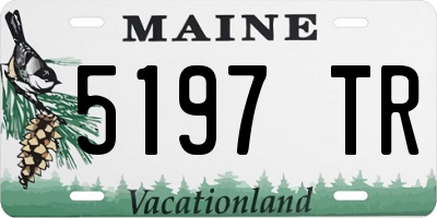 ME license plate 5197TR