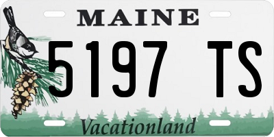 ME license plate 5197TS