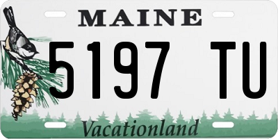 ME license plate 5197TU