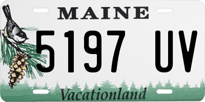 ME license plate 5197UV