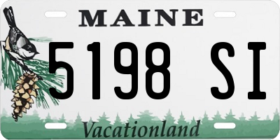 ME license plate 5198SI