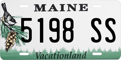 ME license plate 5198SS