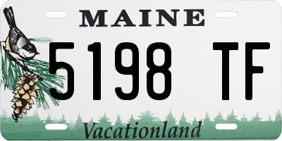 ME license plate 5198TF