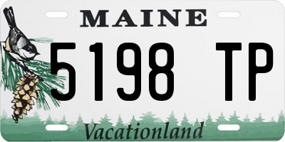 ME license plate 5198TP