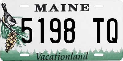 ME license plate 5198TQ