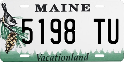 ME license plate 5198TU