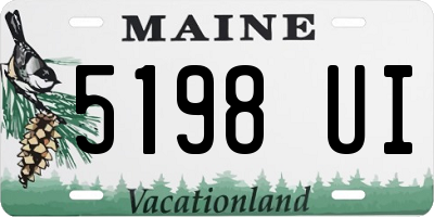 ME license plate 5198UI