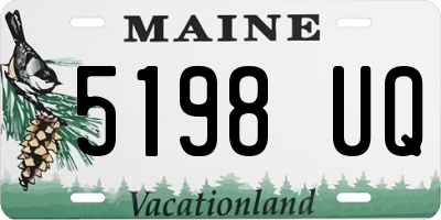 ME license plate 5198UQ
