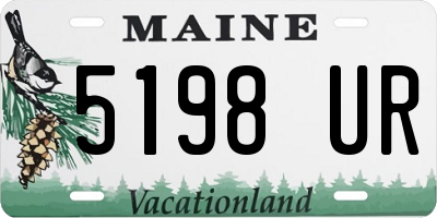 ME license plate 5198UR