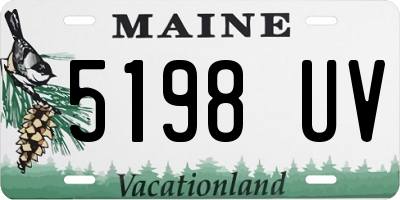 ME license plate 5198UV