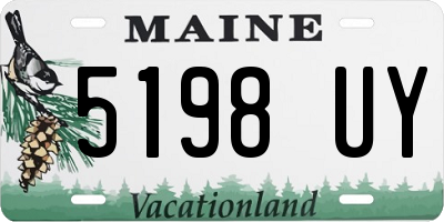 ME license plate 5198UY