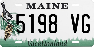 ME license plate 5198VG