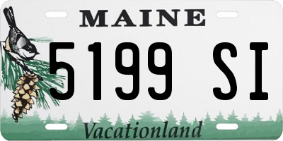 ME license plate 5199SI