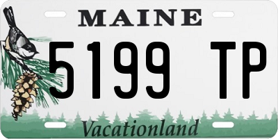 ME license plate 5199TP