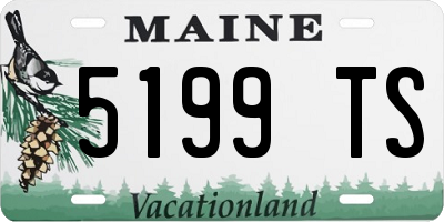 ME license plate 5199TS
