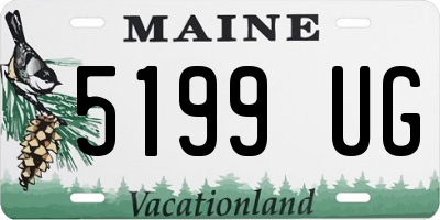 ME license plate 5199UG