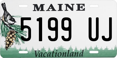 ME license plate 5199UJ
