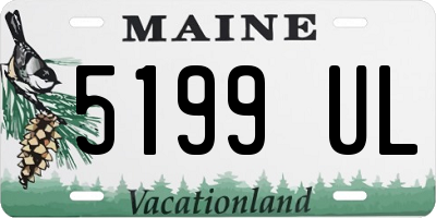 ME license plate 5199UL