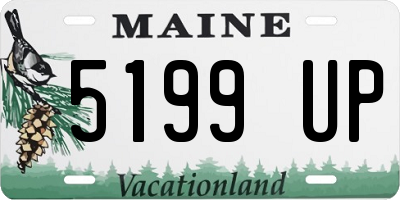 ME license plate 5199UP